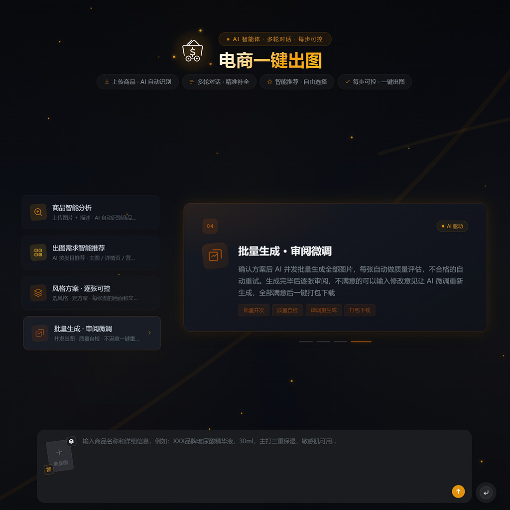 AI 创作服务视觉素材示例